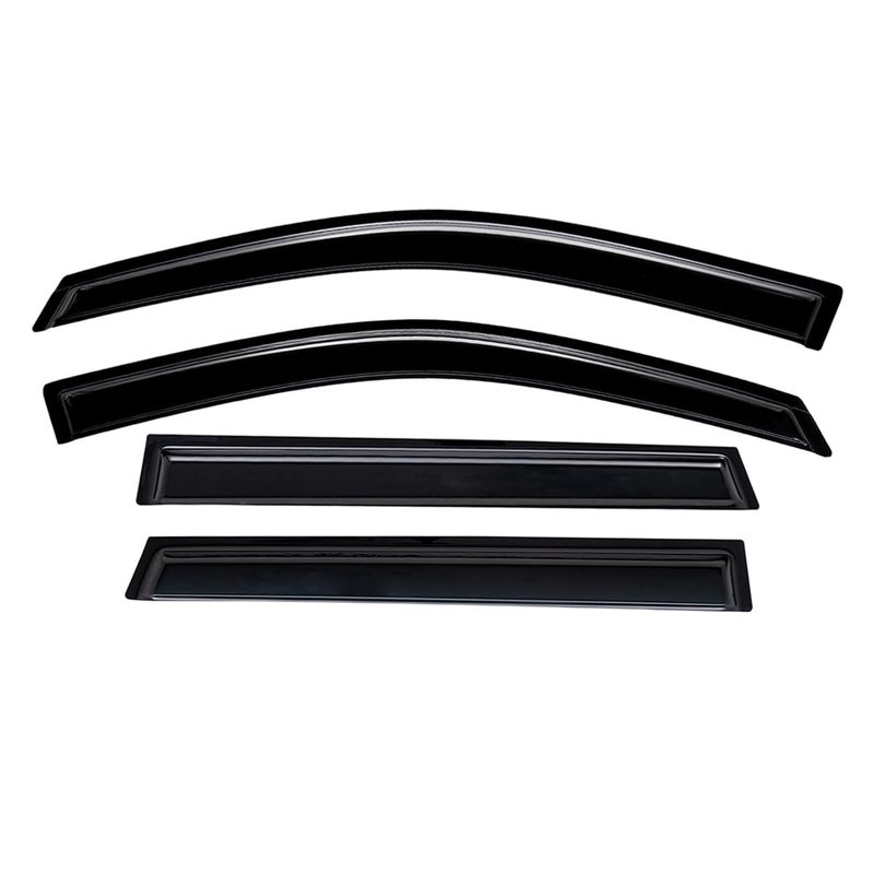 Lightronic Extra Durable Outside-Mount Auto Vent Window Visor, Fits 2010-2017 GMC Terrain, UV Protection Rain Guard, Original Wind Deflector, No-Drill Easy Install, Dark Smoke, 4-Pcs - Image 3